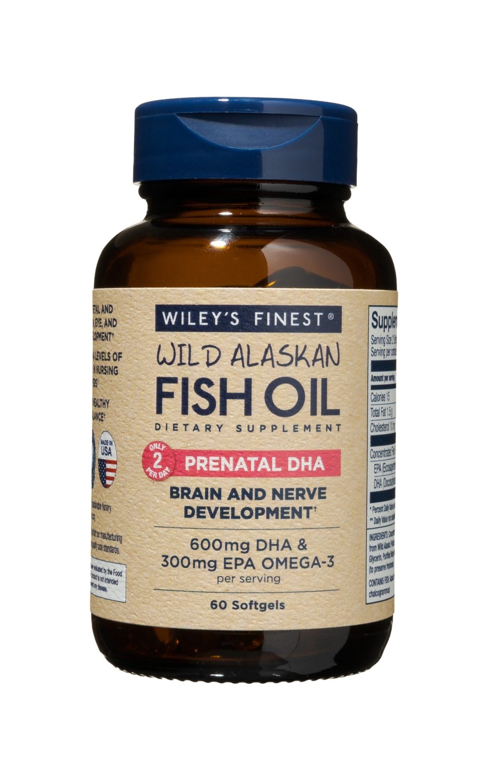 Wileys Finest Wild Alaskan Fish Oil Prenatal DHA 60 Softgel 4790₽