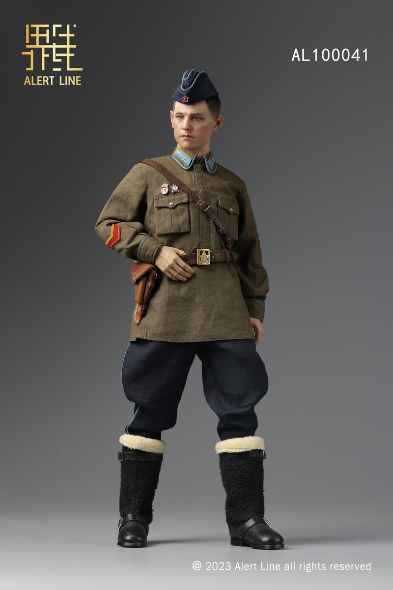 1/6 Alert Line WWII Soviet Air Force Ace Pilot Pokryshkin Action