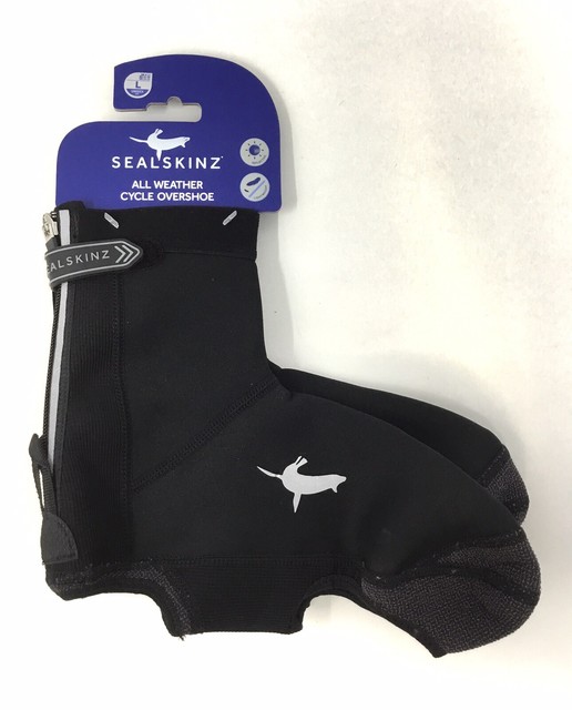 SealSkinz Waterproof All Weather Cycle Oversock Shoe Cover Black/Gray