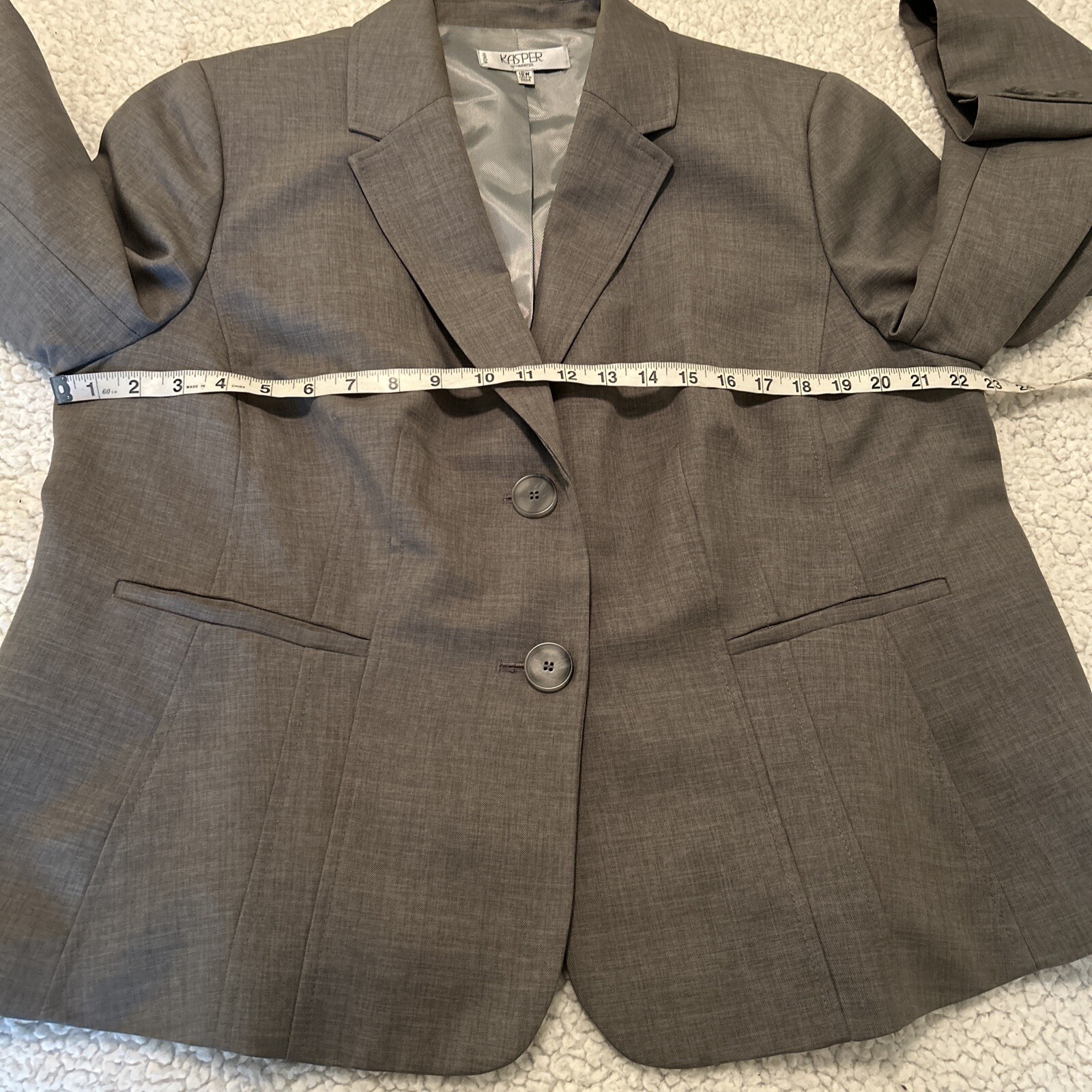 Kasper Lightweight Lined Poly Blazer Jacket 18W L… - image 7