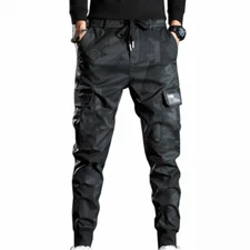 Man Casual Jogger Pants Sweatpants  Combat Loose Streetwear Urban Trousers*