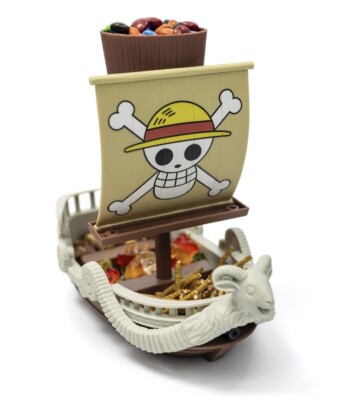 One Piece Going Merry Ship n' Dip Snack Set Netflix Holds Variety Of Snacks New