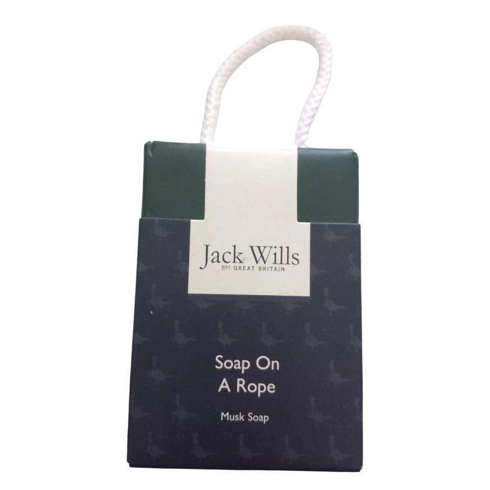 Jack Wills Musk Soap On A Rope 300 g Men Hanging Shower Bathroom Body Wash