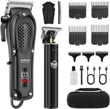 Professional Hair Cut Machine Barber Salon Cutting Trimmer Clipper Kit Set