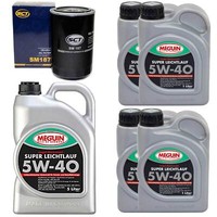 MotoröL Set SAE 5W-40 Vollsynth Meguin 9 Liter + ÖLfilter FüR Citroen Jumper 2.5