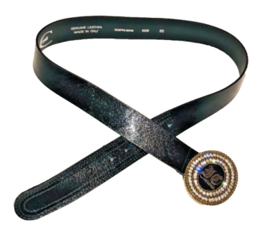 Just Cavalli Embellished Statement Buckle Black Genuine  display picture 3