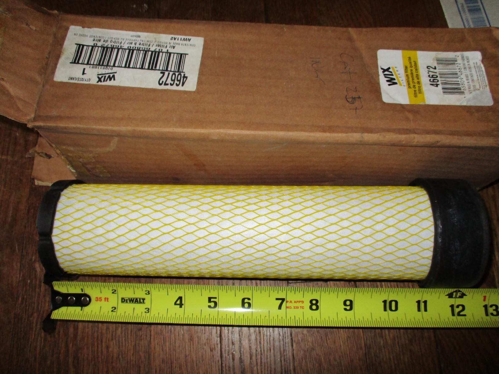 WIX Inner Air Filter Bobcat 6666376 Baldwin RS3543 Fiat 1930588 Wix ...