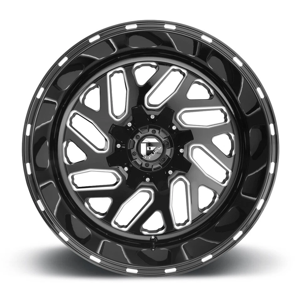 20 FUEL TRITON GLOSS BLACK MILLED WHEELS RIMS D581 20X10 D58120009846 - Изображение 3 из 4