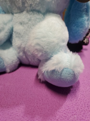 Ploofs Cute N Creepy Stuffed Animal 10” Gothic Plush Spooky Blue Bunny NWT - Picture 4 of 24