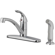Oakbrook Collection Pacifica Chrome One Handle Kitchen Faucet w/ Side Sprayer
