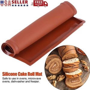 Food Grade Home Baking Mat Flexible Pastry Cookies & Swiss Roll Mat Baking Tool