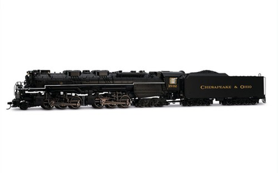 #ad Rivarossi HR2951 HO Chesapeake amp; Ohio 2 6 6 6 Steam Locomotive 1632 Analog DC $358.69