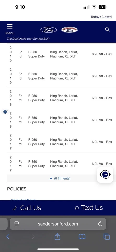 福特 F-250/F-350 Super Duty 17-22 Motorcraft YCC425 N/A 空调压缩机 — 第 2/4 张图片