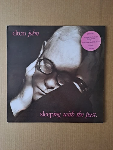 Elton John Sleeping With The Past VG+ Vinyl LP 1989 Sacrifice/Amazes Me-classics