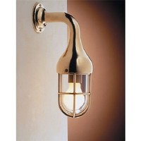 Messing Wandlampe Maritim H:33Cm Napoli Antike Lampe Laterne Flur Badezimmer
