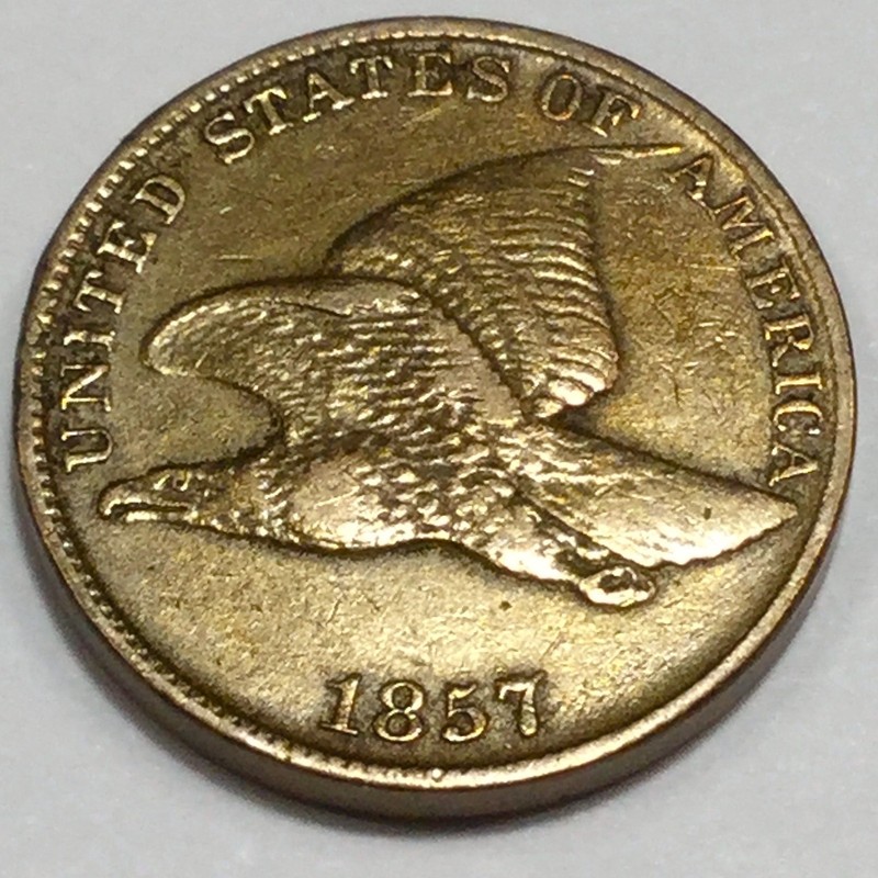 1857 Flying Eagle Cent Beautiful High Grade Coin
