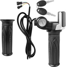 48V Half Twist Throttle with LED Display Grip Lock Key Set, Electric Scooter Thr