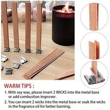 Holzkerzen Wick für DIY Handwerk Paraffin Kerzen Glas Herstellung Kit Bienenwach