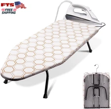 32x12 Small Tabletop Ironing Board Folding With Iron Rest Portable