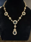Vintage Rhinestone Hallstatt Bronze Tore Costume Jewelry