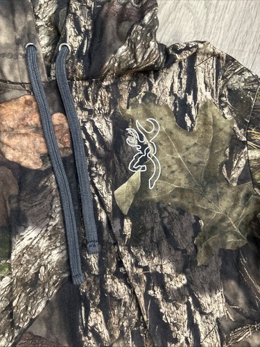 Browning A-TACS Men's Lightweight Hoodie Long Sleeve Med Hells Canyon Camo - Picture 2 of 6
