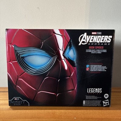 Marvel Legends Series Iron Spider-Man  Electronic Helmet by Hasbro Glowing Eyes