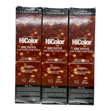 L’Oréal Excellence HiColor Soft Brown H3 Permanent Hair Color 1.74 oz - (3 PACK)