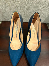 Chinese Laundry Teal Snakeskin Heels- 7.5