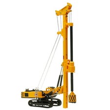 1/64 Rotary Drilling Rig Crawler Excavator Vehicle Finished Model Toy Gift