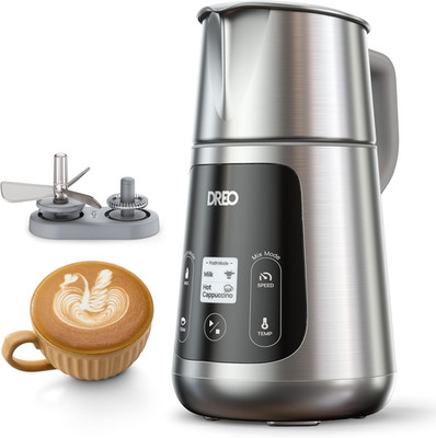 Milk Frother, All-In-1 Electric Foam Maker for Coffee, 15Oz/450Ml Automatic Foam