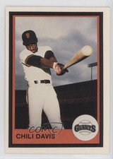 1983 Mother's Cookies San Francisco Giants Stadium Giveaway Chili Davis #3 0b0