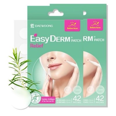 EasyDerm Relief Invisible Patch 2 Pack 84 Count Pimple Acne Patches New Tea Tree