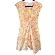 NWOT Derek Lam 10 Crosby Pastel Floral Fit Flare Quiet Luxury Dress Size 42