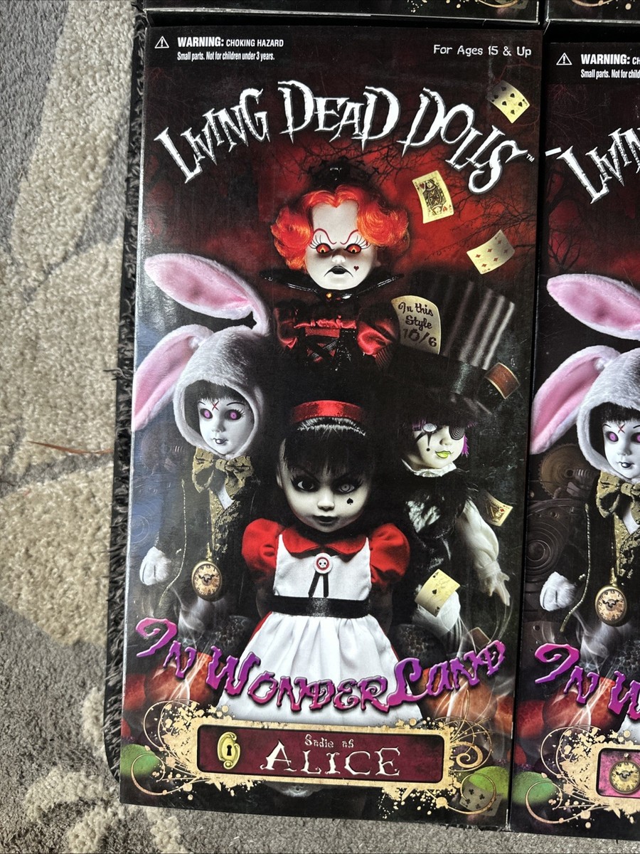アート・デザイン・音楽 Living Dead Dolls in Wonderland Living Dead Dolls Alice in Wonderland White Rabbit Mad Hatter