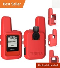 Military-Grade Silicone Case for Garmin inReach Mini 1  2 - Soft Red Finish
