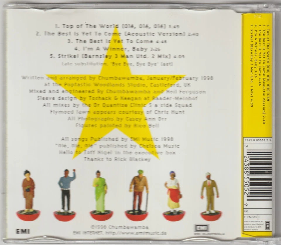 Chumbawamba - Top Of The World (Olé, Olé, Olé) (Maxi CD) - Bild 3 von 3