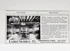 1919 Neenah Wisconsin Forest Ave. Henry Spencer Smith House Photo Print AD