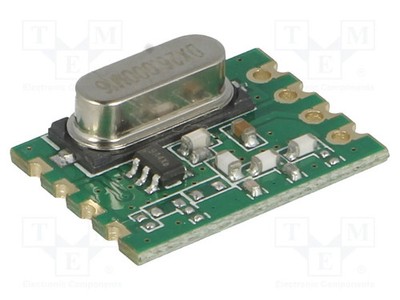 Modul: RF FM Sender 1,8÷3,6VDC 868MHz I2C FSK,GFSK,OOK  13dBm RFM119W-868S1 RF-