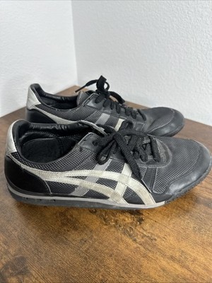 Asics Onitsuka Tiger size 8.5 Mens shoes Black Grey Sneakers HN201