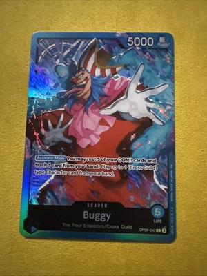 One Piece Buggy OP09-042 Leader Alternative Art English Edition