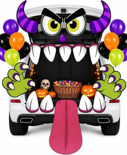 Halloween Monster Trunk or Treat Car Decorations Kit for SUV, Giant Monster Face