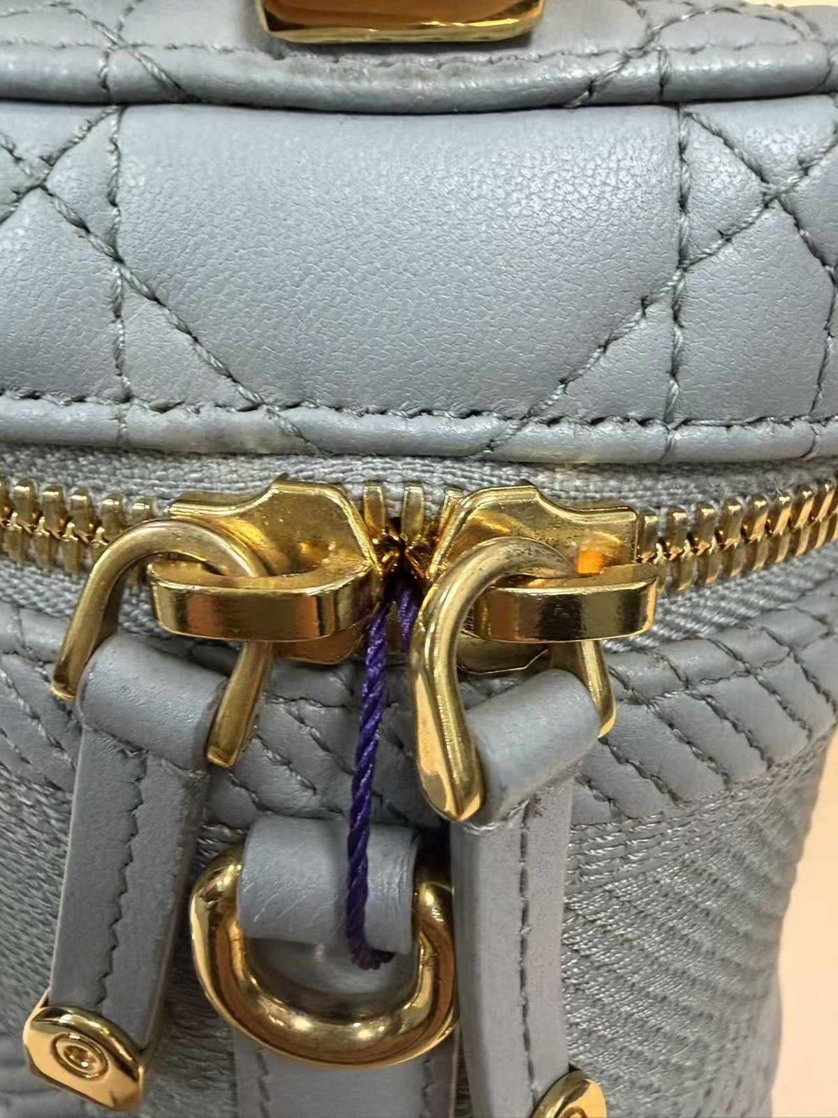 Christian Dior Travel Convertible Vanity Case Cannage Quilt Lambskin Small - COA thumbnail 9