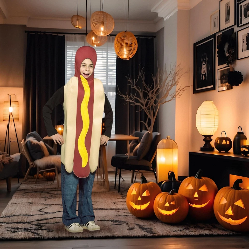 Fantasia de cachorro-quente criança 7-10 - Imagem 2 de 4