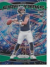 2024 Prizm Football Fireworks Prizms Green Caleb Williams Bears