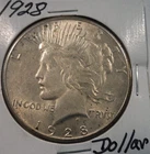 1928 Silver Peace Dollar High Grade Key Date/Low Mint*