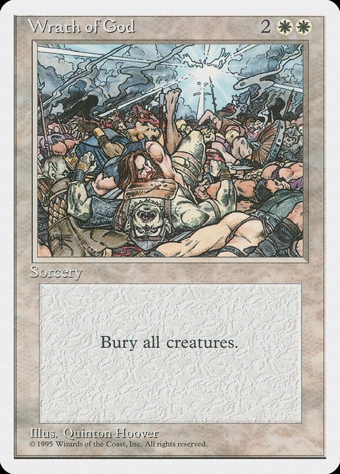 MTG Magic the Gathering Wrath of God (58/379) Fourth Edition MP