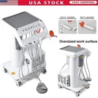Portable Dental Mobile Delivery Unit with Air Compressor Curing Light Scaler