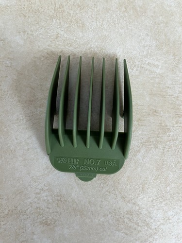 Wahl Hair Clipper Comb Guard Attachment Guide No. 7 Green Replacement 7/8" 22mm