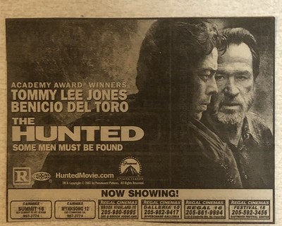 The Hunted Movie Print Ad Tommy Lee Jones Benicio Del Toro Tpa13