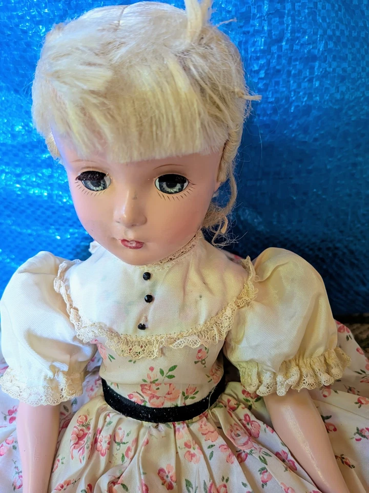 Vintage 1950 Madame Alexander Amy Doll Alcott Little Women Antique New York USA - Image 2 of 4